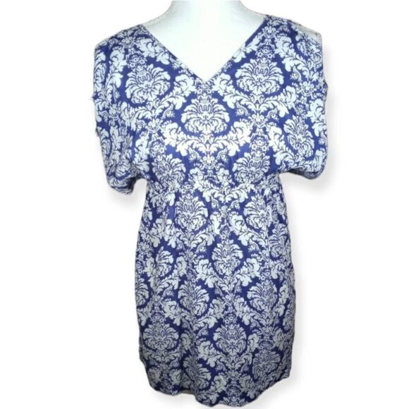O'NEILL BLUE & WHITE MINI DRESS SZ.M EUC - Picture 1 of 5
